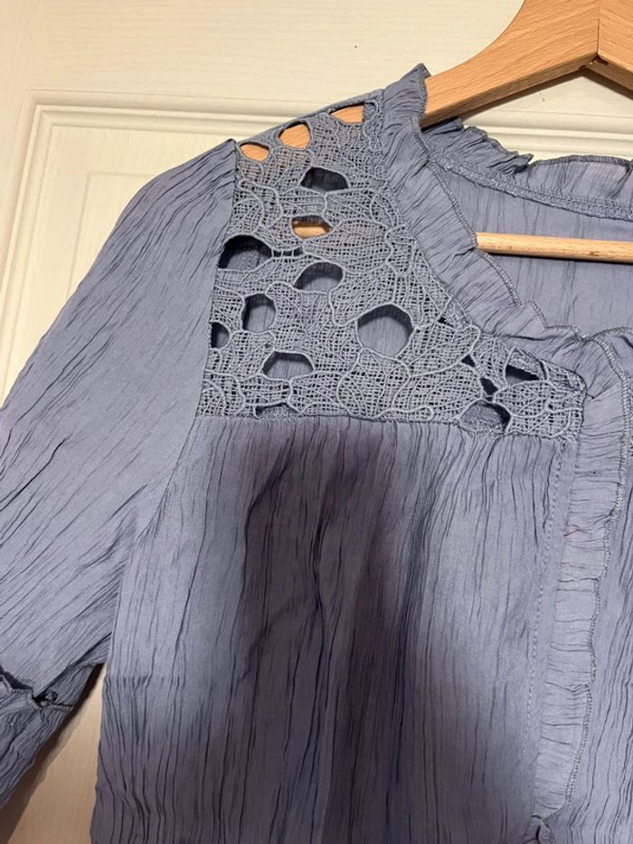 Blouse bleue - photo numéro 3