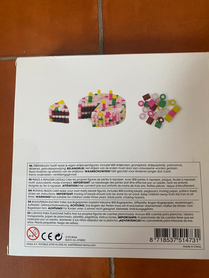 Perles à repasser gâteau d’anniversaire - photo numéro 2