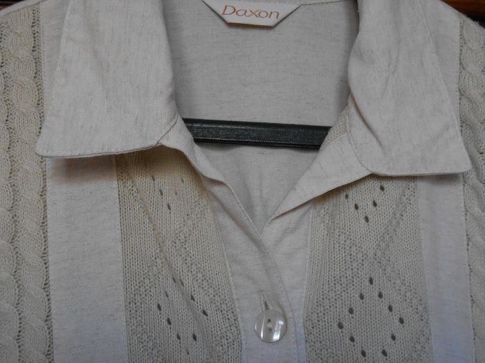 Chemisier tissu et tricot – Daxon – T 44 - photo numéro 2