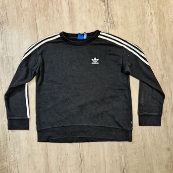 Sweat Adidas noir à bandes