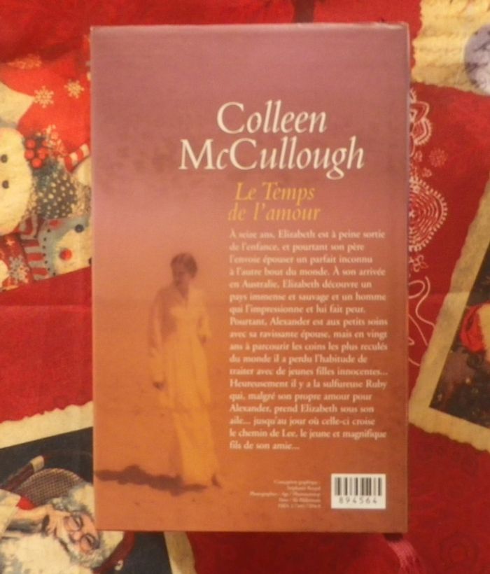 Le temps de l'amour de Colleen McCullough Ed. France Loisirs - photo numéro 2