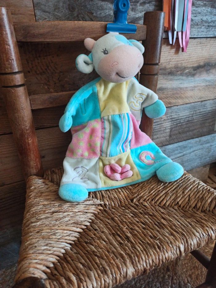 Doudou vache patchwork tbe - photo numéro 3