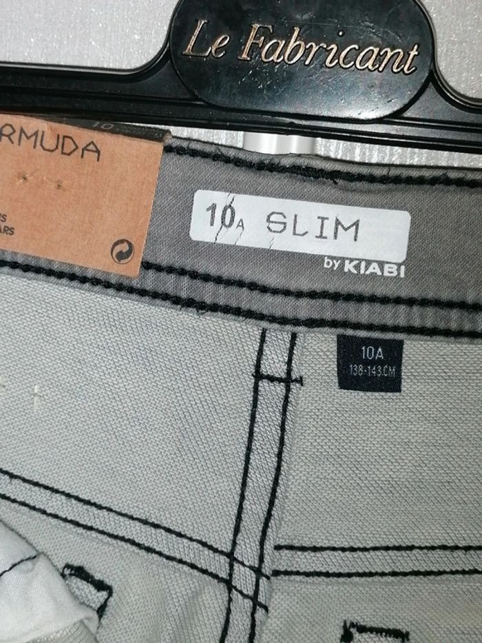 Bermudas slim confort 10ans 138.143cm Neuf Étiqueté - photo numéro 3