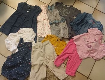 lot vêtements fille taille 18 mois