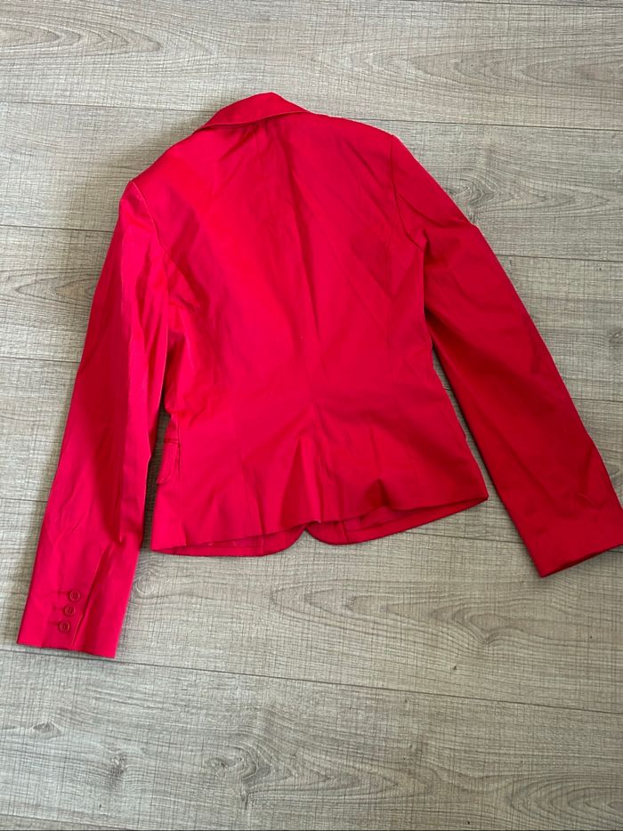 Blazer rouge satiné Mango taille européenne 38 jamais porté - photo numéro 9