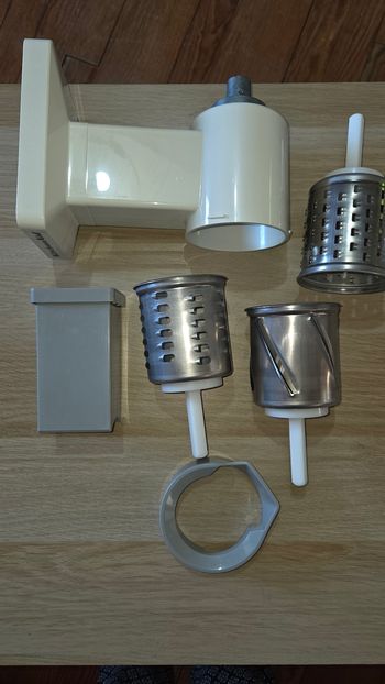 Râpe trancheuse KitchenAid avec cylindres accessoires robot