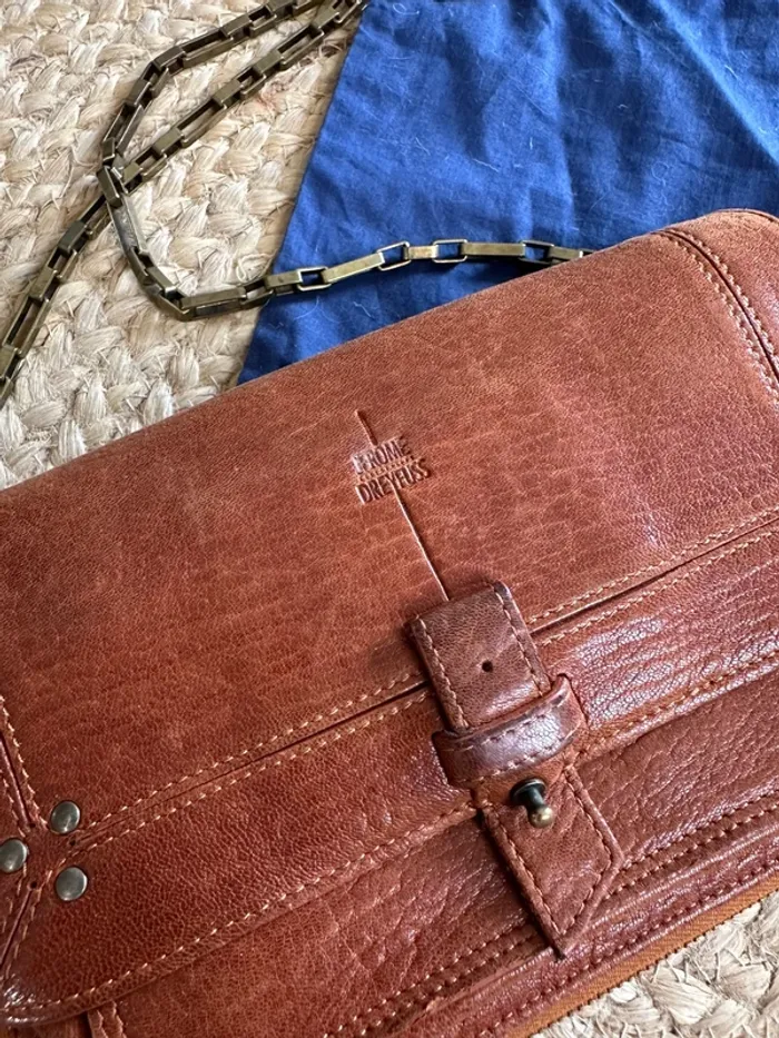 Sac à main Jerome Dreyfuss Oscar camel marron - photo numéro 2