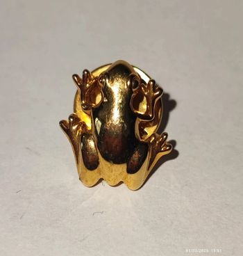 Broche doré grenouille Ballou reg'd