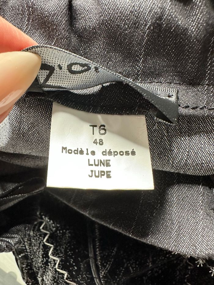 Jupe gris foncé et noir S.Quise T48 4XL - photo numéro 9