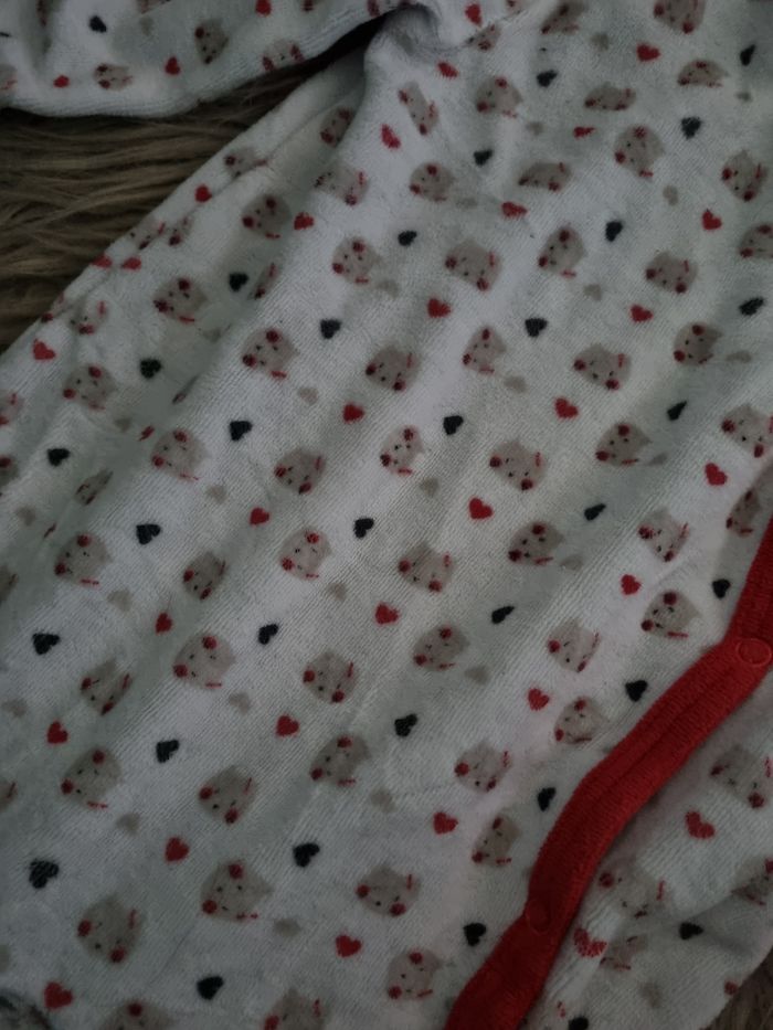 Grenouillère blanc à motifs 9mois - photo numéro 2