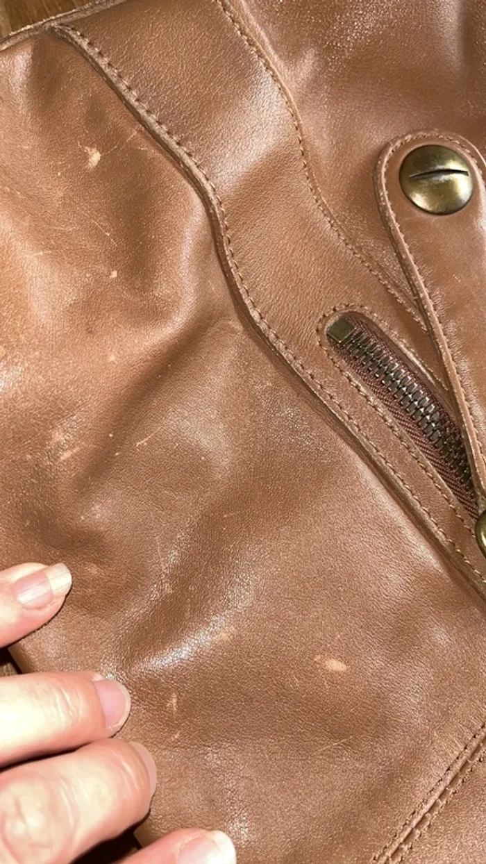 Sac Gérard Darel marron avec petit sac assortie - photo numéro 7