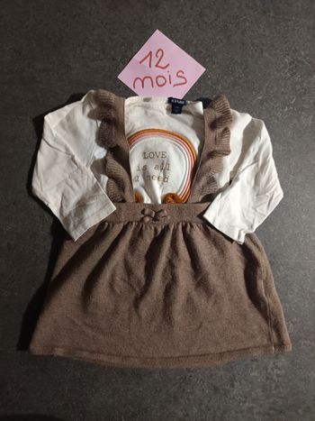 Jupe salopette 12 mois 