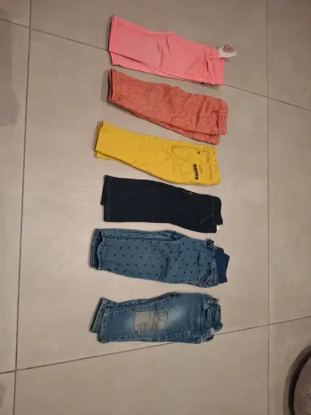 Lot de 6 pantalons fille 12 mois