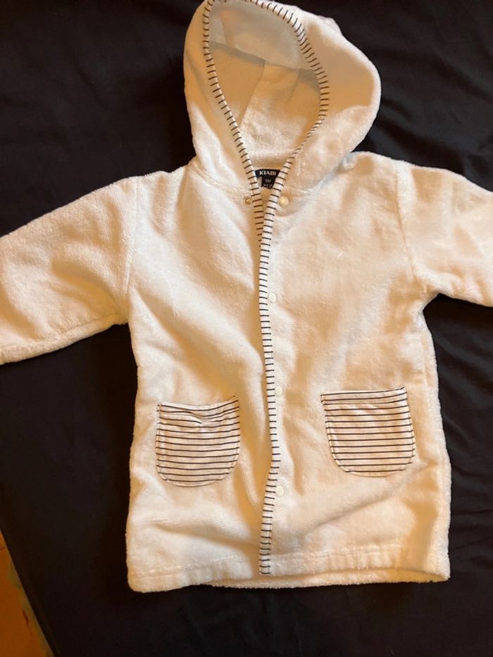 Peignoir kiabi 12 mois blanc