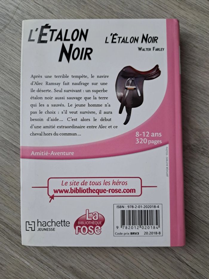Livre bibliothèque rose L'étalon noir - photo numéro 2