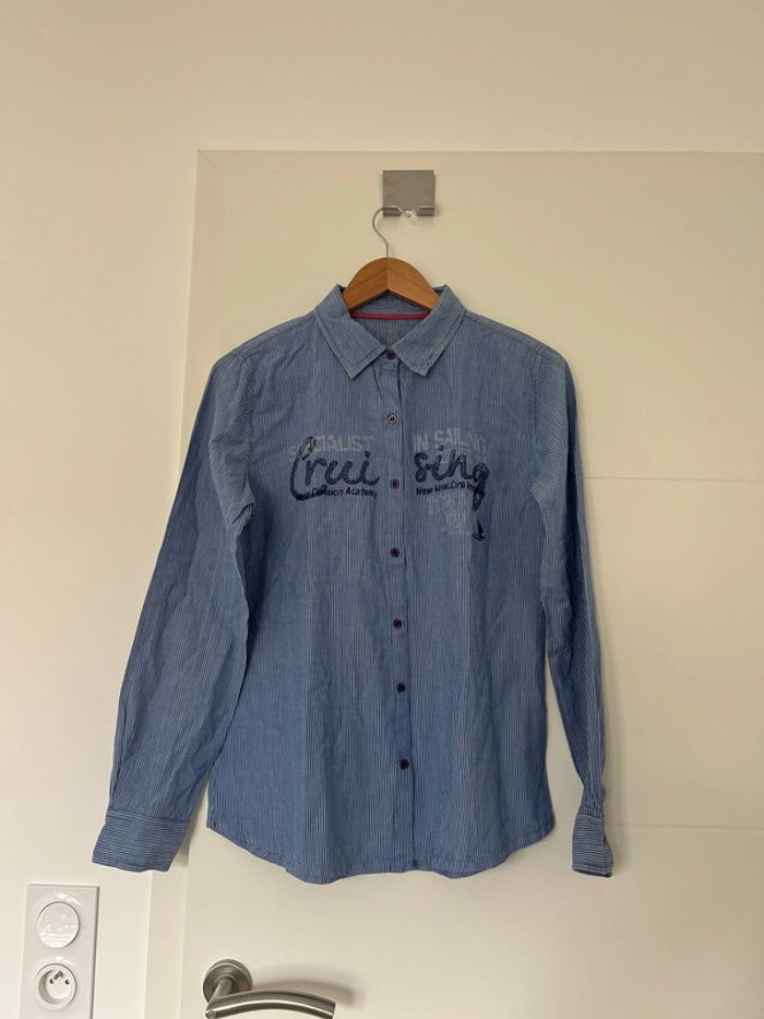 Chemise bleu à rayures taille 40