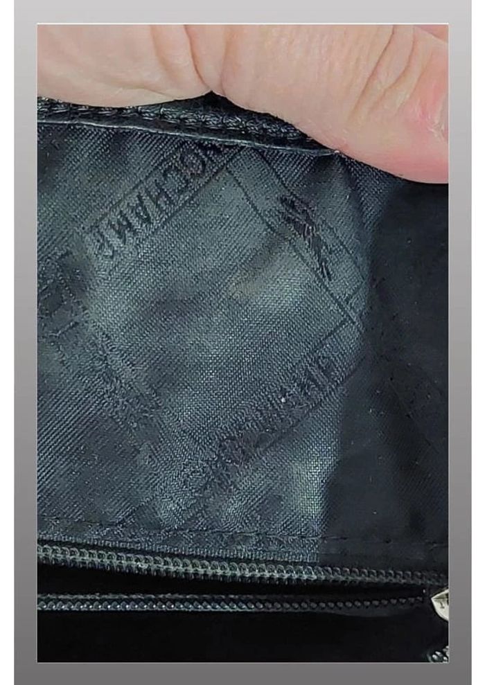 Sac longchamp cuir très bon état modèle roseau noir - photo numéro 7