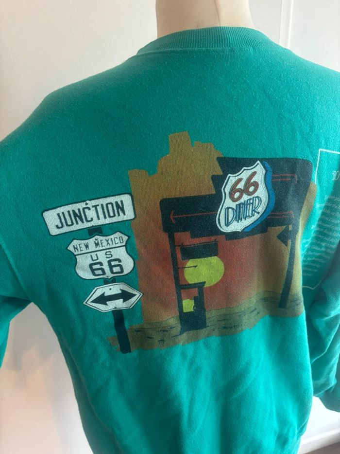 Sweat Route 66 vintage Hanes - photo numéro 3