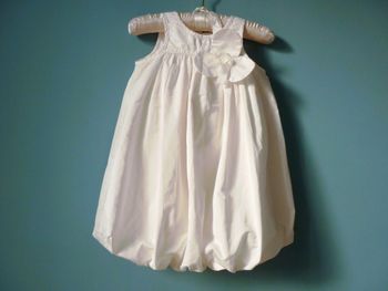 Robe Fille Ceremonie floriane 2 ans blanc orchidee fête TBE