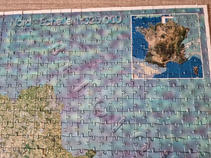 Puzzle 1000 pièces Vue Satellite du Nord de la France - photo numéro 3