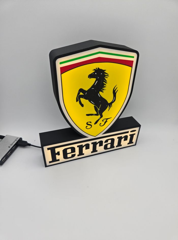 Lampe lumineuse à led Ferrari - photo numéro 4