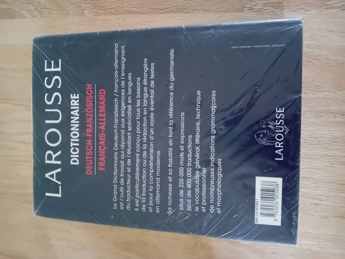 Grand dictionnaire Français/Allemand- Allemand/Français Larousse - Excellent état - photo numéro 4