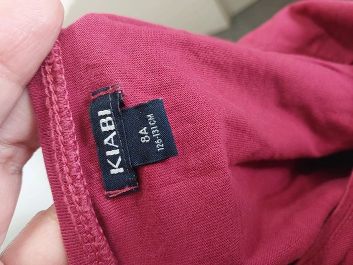 Tee-shirt Kiabi – Bordeaux "Les petits bonheurs de la vie" 8 ans - photo numéro 2