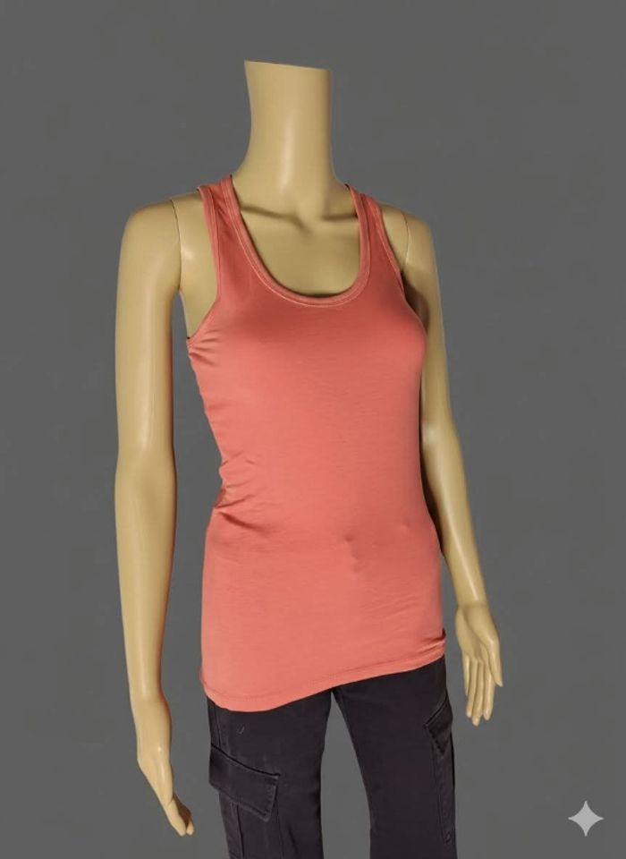 Débardeur Basique Ardene - Rose Corail / Pêche - Neuf avec Étiquette - Taille S