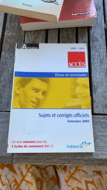 Annales du concours 2005 Accès Essca, Esdes, Ieseg