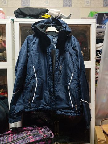 Manteau marine femme imperméable