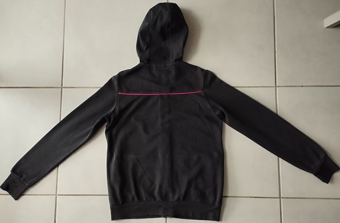 Sweat zippé fille à capuche Adidas (taille 16 ans) en très bon état - photo numéro 2