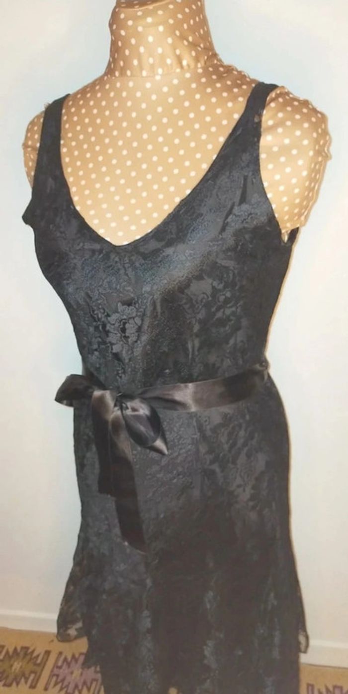 Robe dentelle noire femme - taille S - photo numéro 5