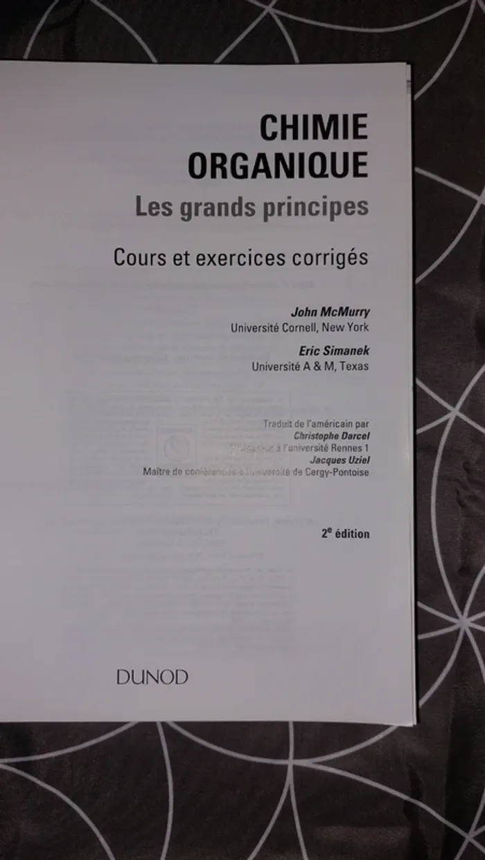 Livre Chimie organique - photo numéro 5