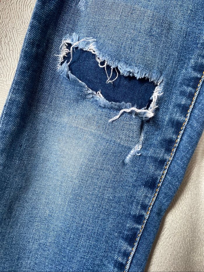 Jeans à trous skinny 9 ans Zara kids - photo numéro 2