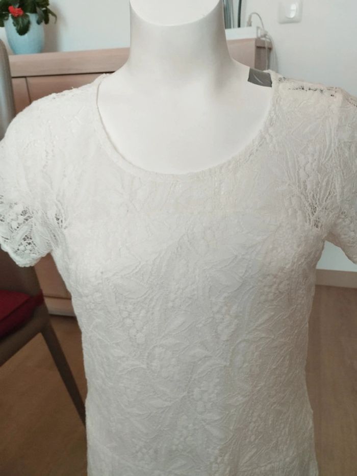 Robe broderie yessica écru taille 44 - photo numéro 4