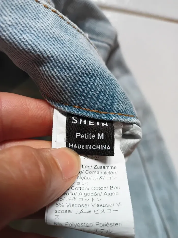 Jeans femme bleu clair coup boyfriend Shein - photo numéro 13