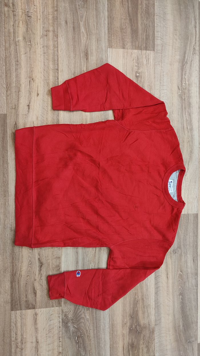 Vêtement Homme Sweatshirts Sweats pull rouge Champion taille M #Retrostreet - photo numéro 4