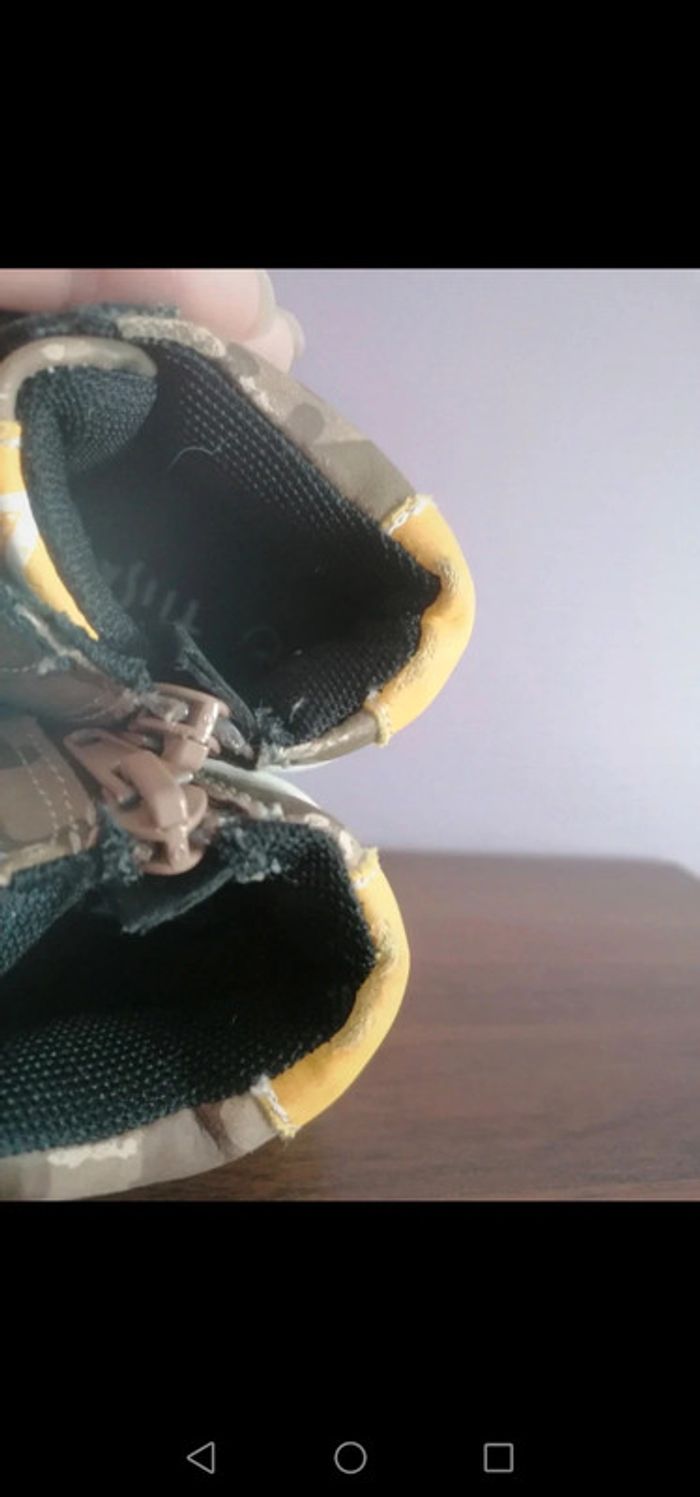 Basket garçon à lacets et à fermeture - Taille 22 - Tissaia - photo numéro 5