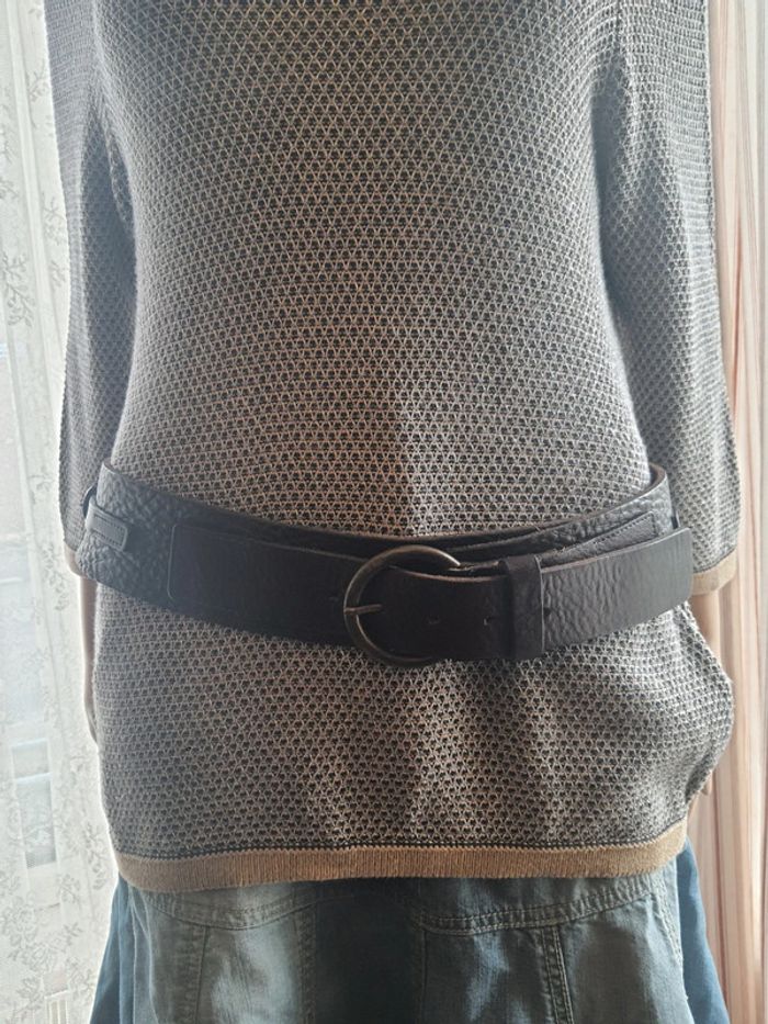 Ceinture en cuir Marron WE 95cm - photo numéro 4