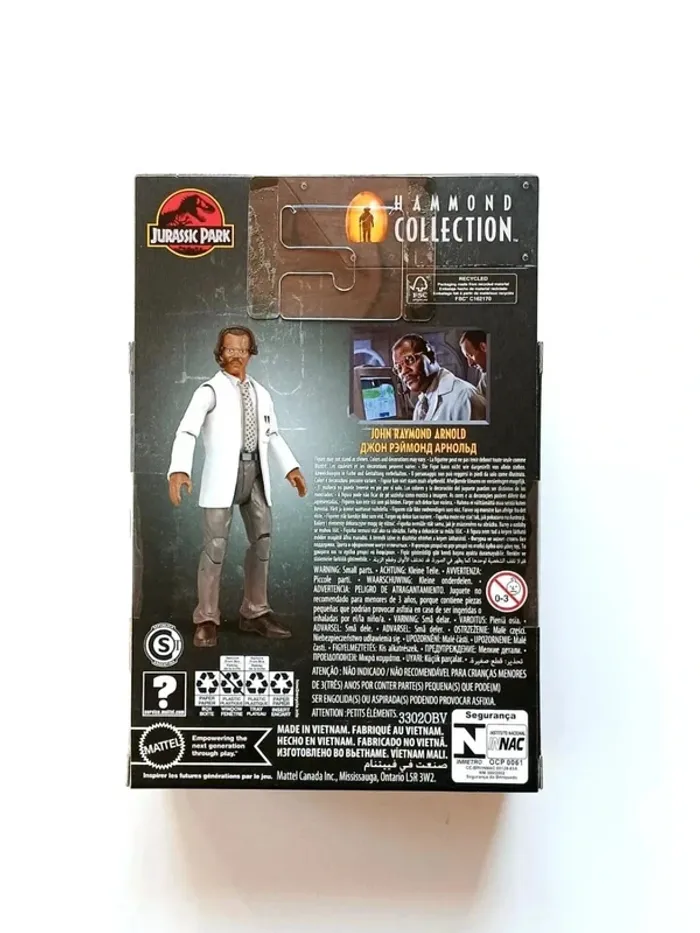 Figurine Jurassic World Hammond Collection John Raymond Arnold Mattel - photo numéro 2