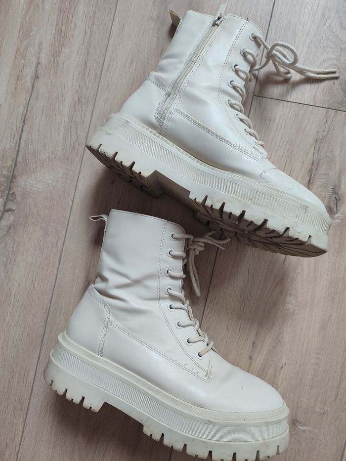 Bottes beige femme Stradivarius - photo numéro 3