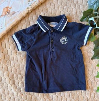 Polo bébé Jacadi 6 mois bleu marine chic