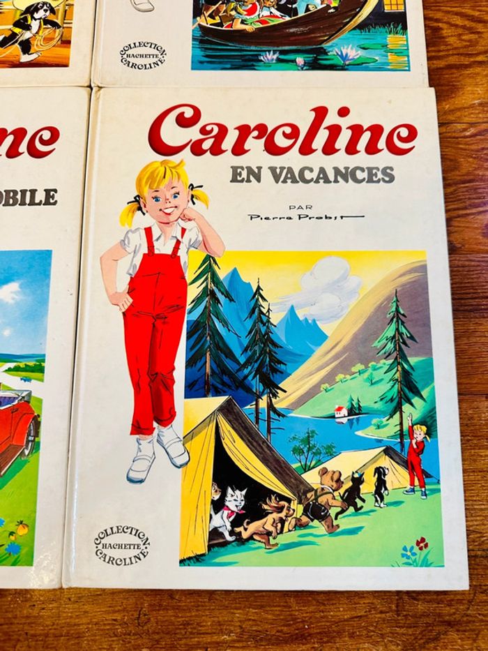 Lot de 4 albums blancs Caroline livres bd Pierre Probst Hachette vintage - photo numéro 3