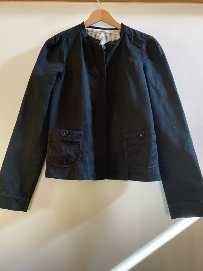 Veste noire doublée Chattawak taille 36 38 40 vintage - photo numéro 2