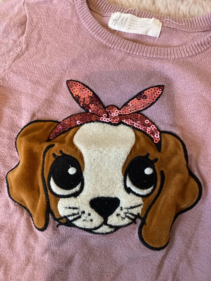 Pull motif chien - photo numéro 2