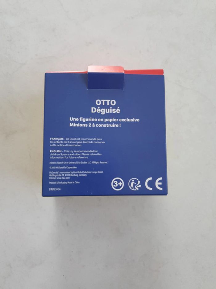 Figurine en papier minion neuf zz - photo numéro 3