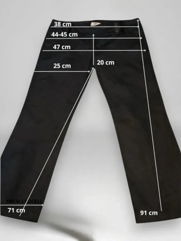 Pantalon effet velours PINKO , large évasé, T basse ceinturé ,texture extensible ,coton et rayon - photo numéro 11