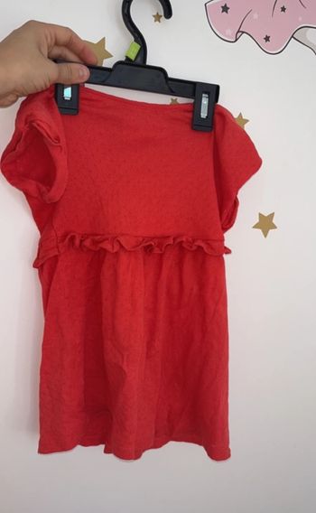 Robe bébé fille rouge, 24 mois