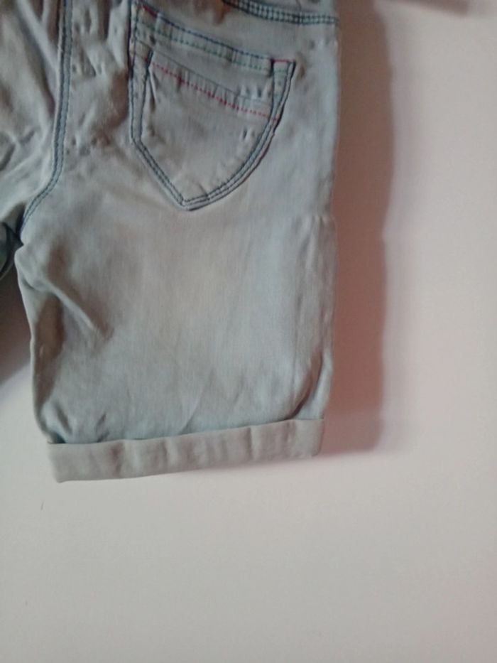 Short en jean bleu clair 4 ans - photo numéro 11