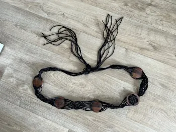 Ceinture tresse ajustable à nouer
